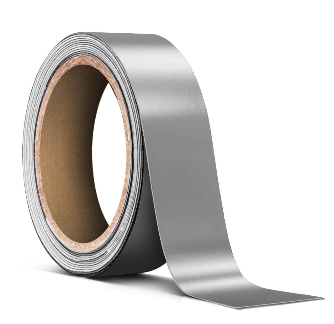 VViViD Satin Silver Chrome Pinstripe Vinyl Tape Roll (1 x 25ft)