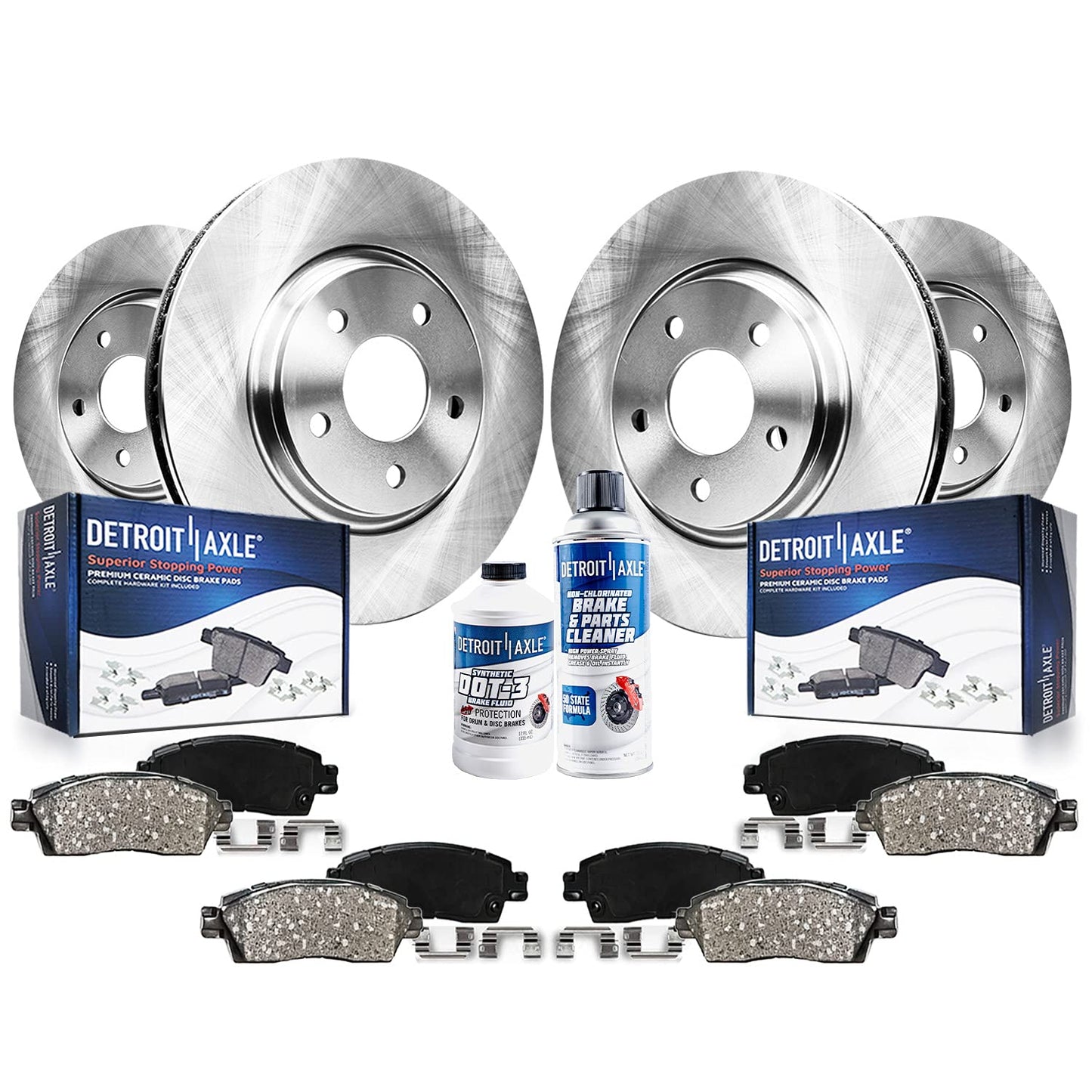 Detroit Axle - Brake Kit for Chrysler 300 Dodge Charger Challenger Magnum Disc Brake Rotors Ceramic Brakes Pads Replacement : 13